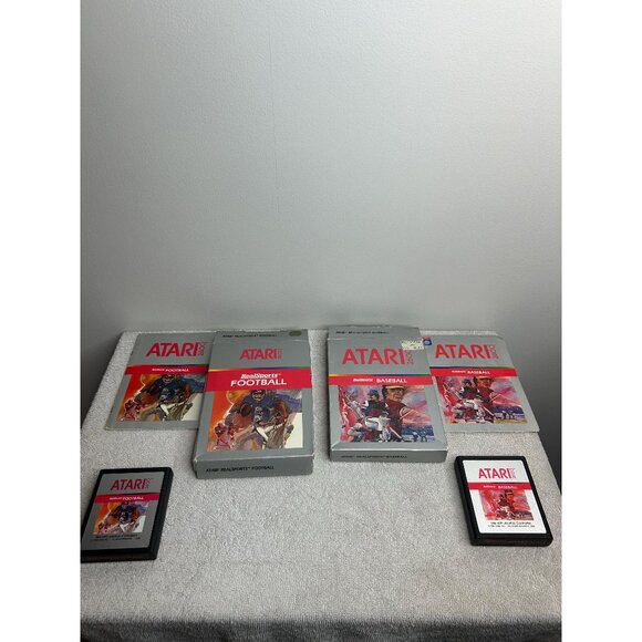 Atari 2600 Tested games football and baseball sports video game vintage retro - Picture 1 of 4